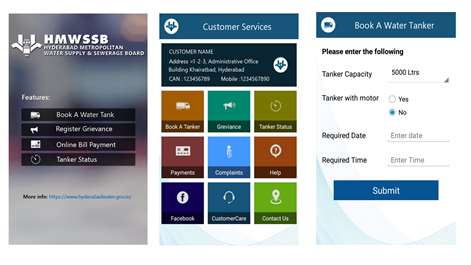 HMWSSB Consumer Services Screenshots 1