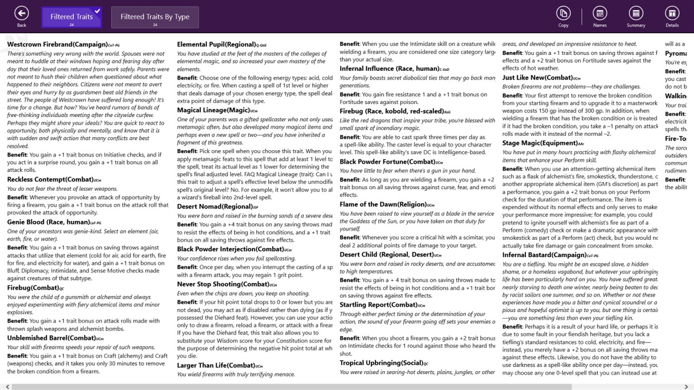 #7. OGL Trait Browser (Windows) Bởi: Merlin's Workshop