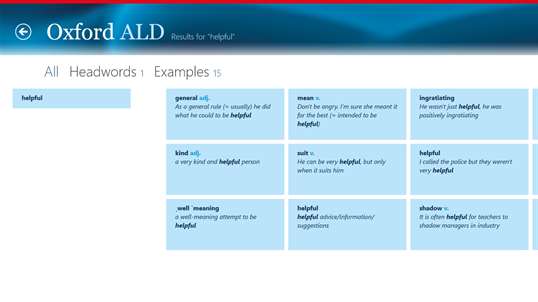 Oxford Advanced Learner's Dictionary, 8th edition screenshot 6