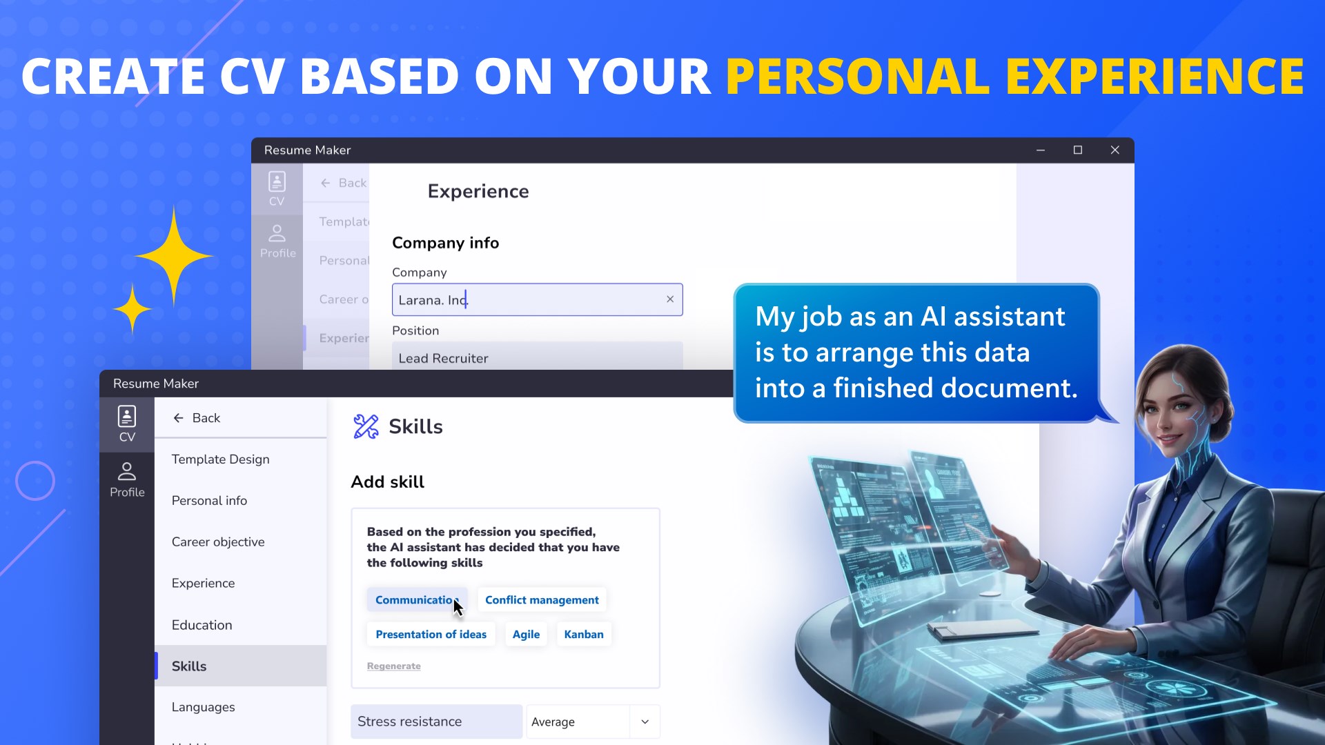 CV Templates — Resume Building for Job Search screenshot