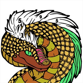 Dragons Color by Number: Adult Coloring Book