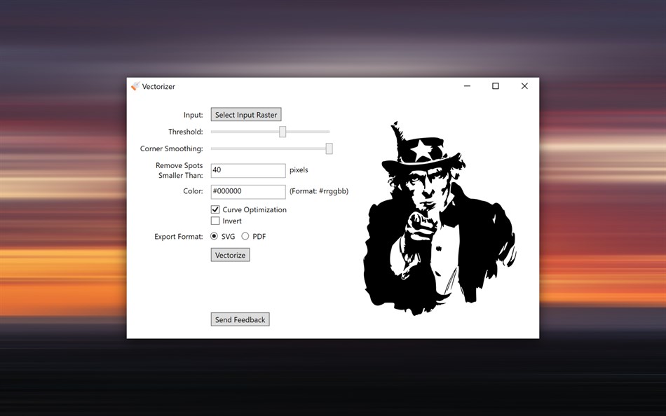 Vectorizer (Windows) Podle: Furnace Creek Software