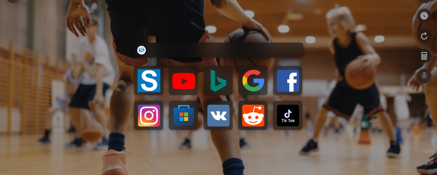 Basketball Streams New Tab Wallpaper marquee promo image