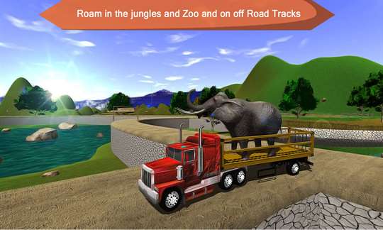 Wild Animals Transporter Truck Driving 3D screenshot 2