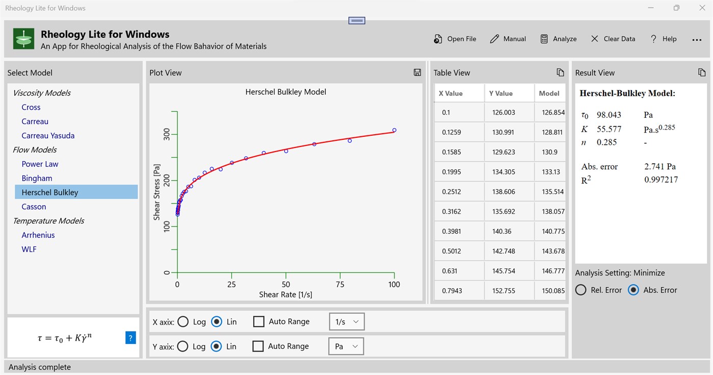 #3. Rheology Lite for Windows (Windows) By: Sumanta Raha