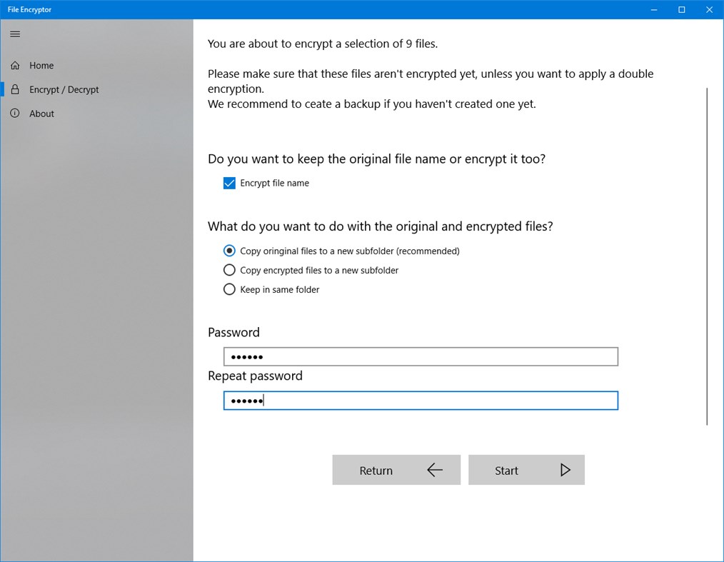 #2. File Encryptor Pro (Windows) By: App-Ink.NET