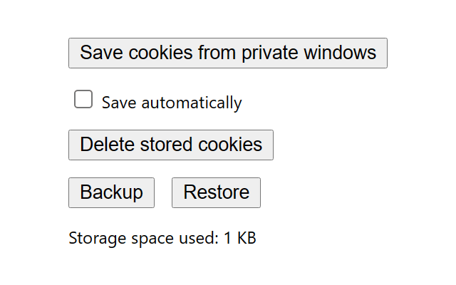 Save private window cookies