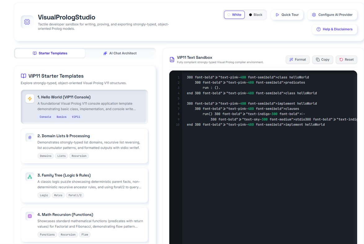 #2. VisualPrologStudio (Windows) Ved: Peltagsoftware