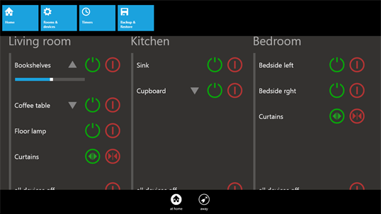 Home Automation for LightwaveRF screenshot 2