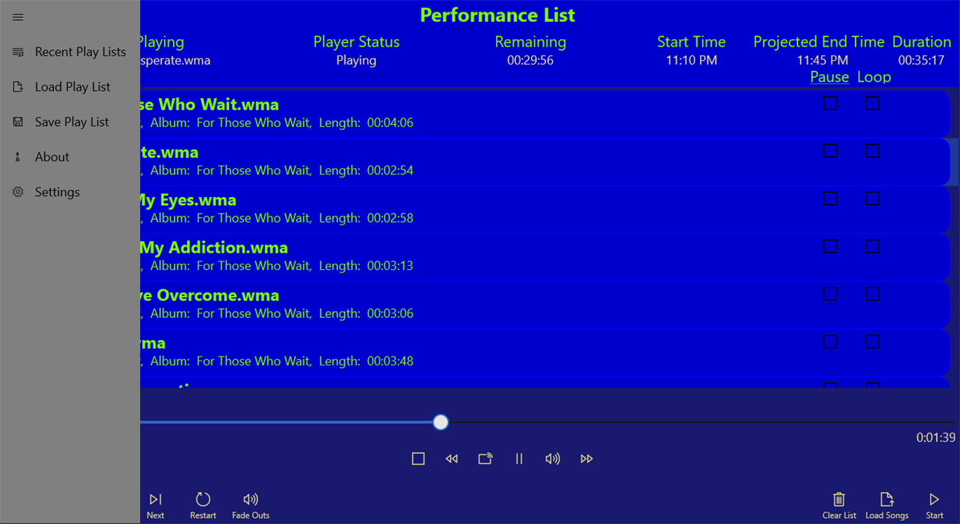 #2. Live Performance Player (Windows) 来自: Digital Software Systems