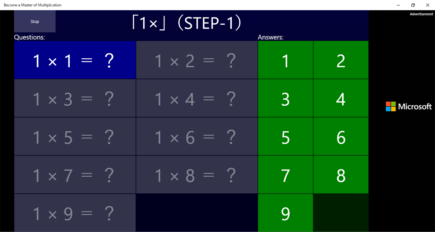 #2. Become a Master of Multiplication (Windows) By: epopipo