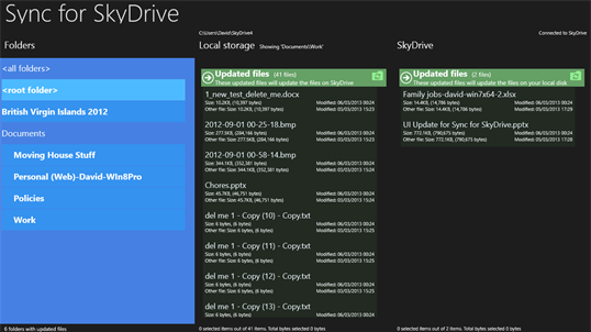 Sync for SkyDrive screenshot 2