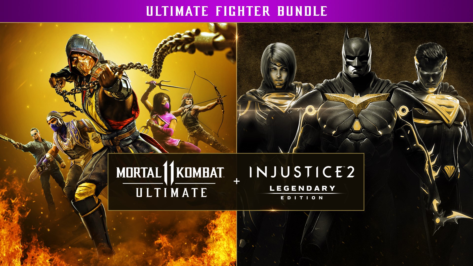 Pacote Mortal Kombat 11 Ultimate + Injustice 2 Ed