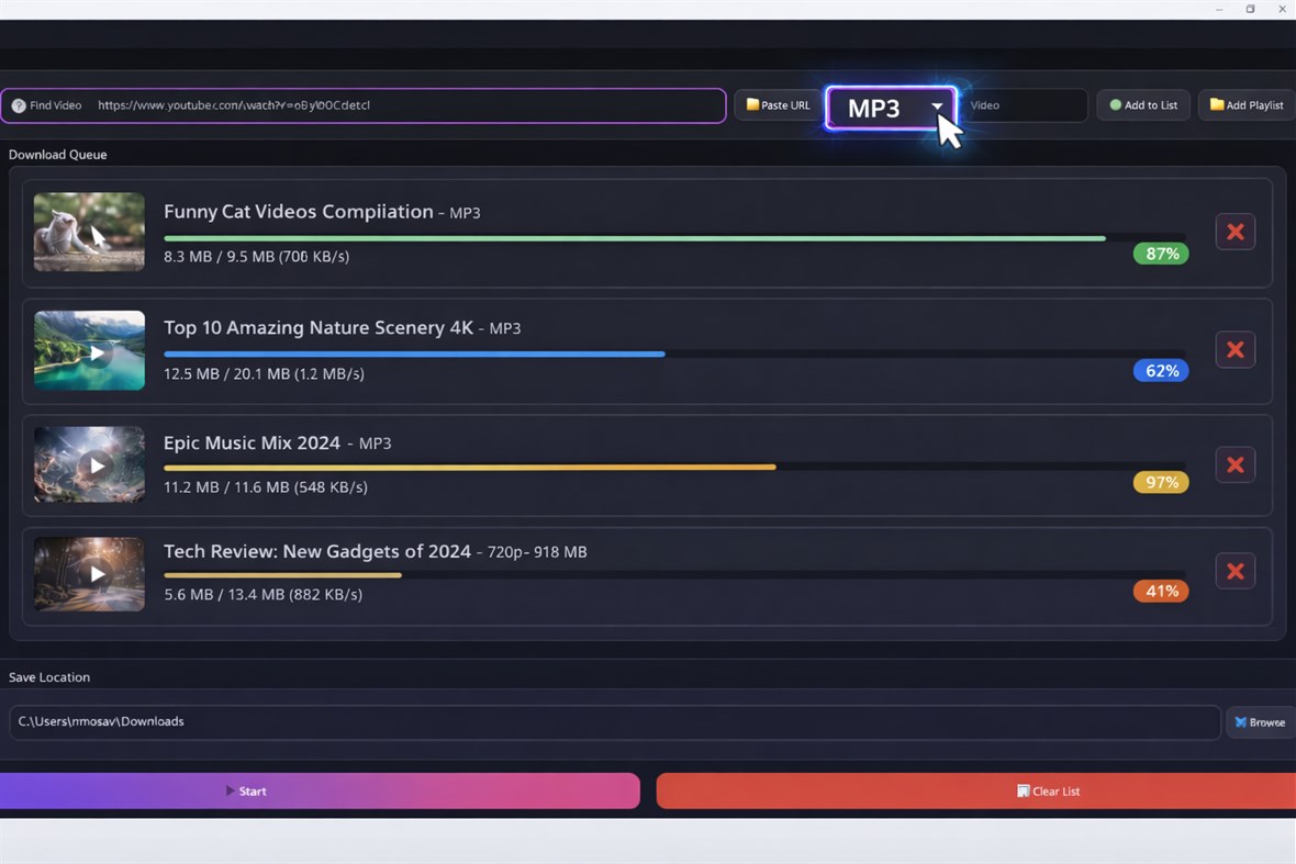 #5. Video Downloader Pro (Windows) By: aria vision