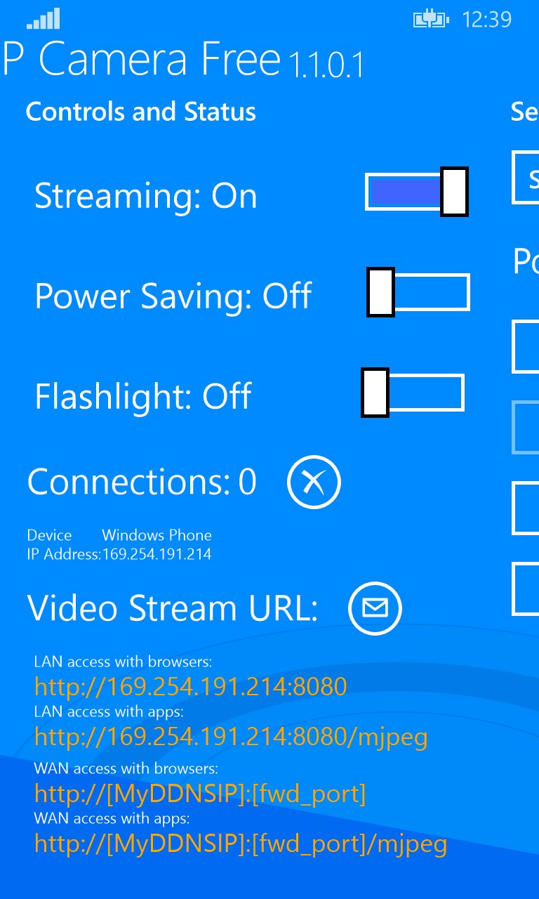 Win IP Camera for Windows 10 Mobile