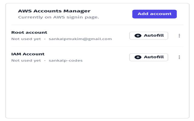 AWS Accounts Manager