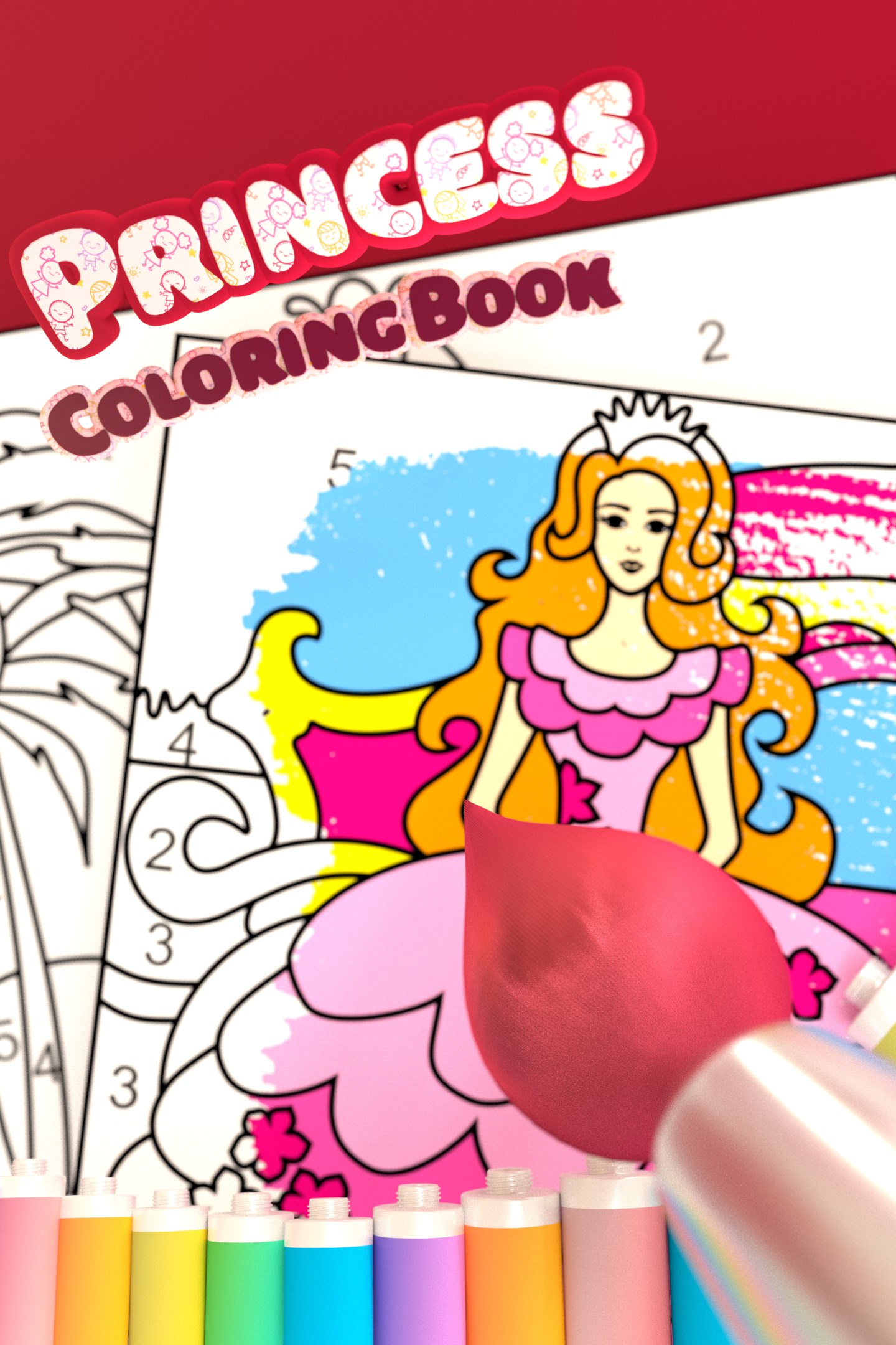 Pretty Princess Coloring Book