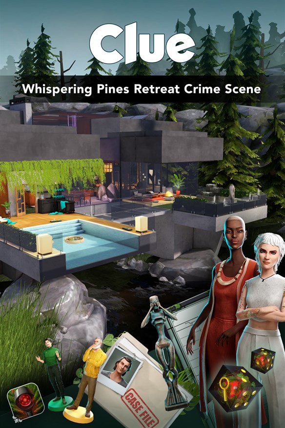 Clue: Whispering Pines Retreat Crime Scene Bundle