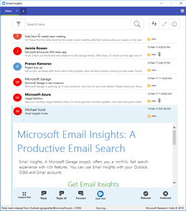Email Insights, a Microsoft Garage Project screenshot 4