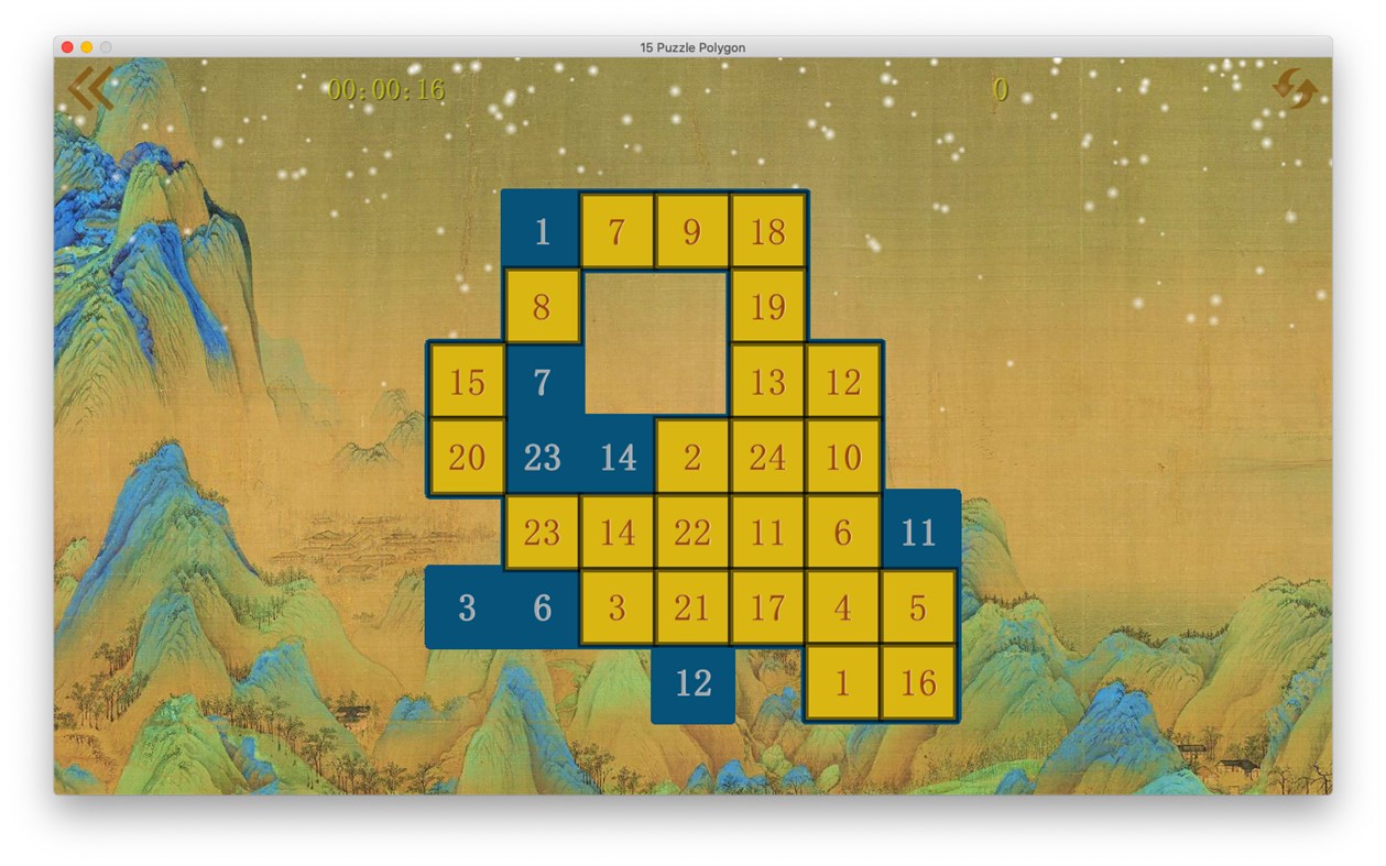 #2. 15 Puzzle Polygon (Windows) 由: YWH Family