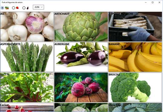 Fruits et légumes de saison screenshot 1