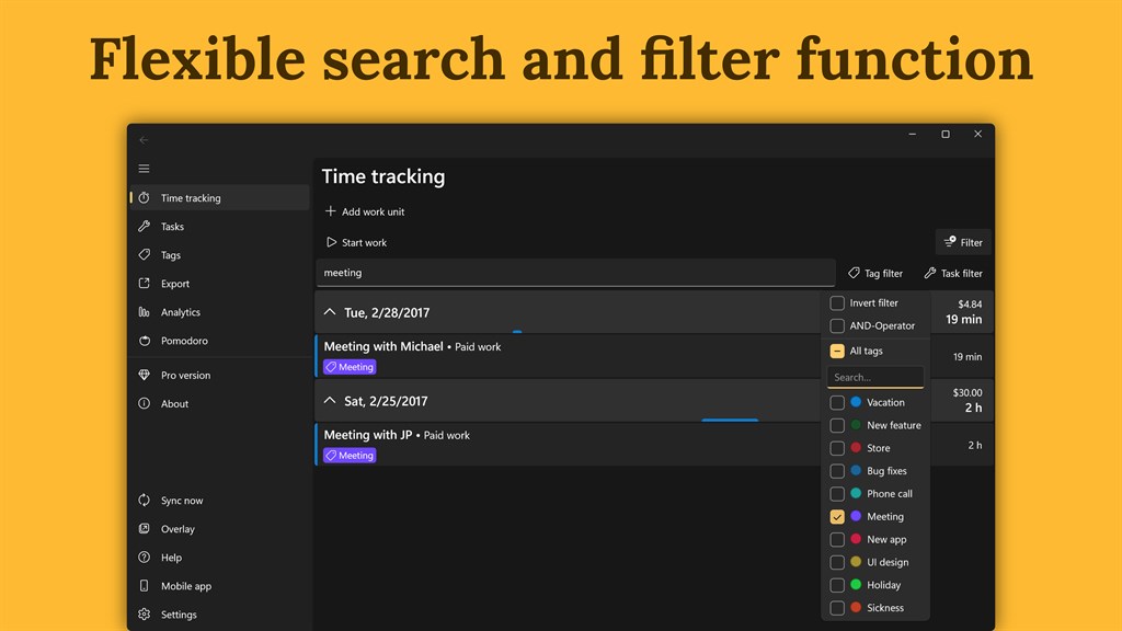 WorkingHours: Time Tracking, Hours Tracker, Timesheet_5
