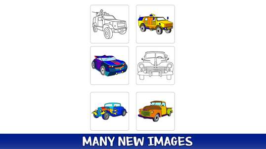 Cars Coloring Book - Adult Coloring Book Pages screenshot 1