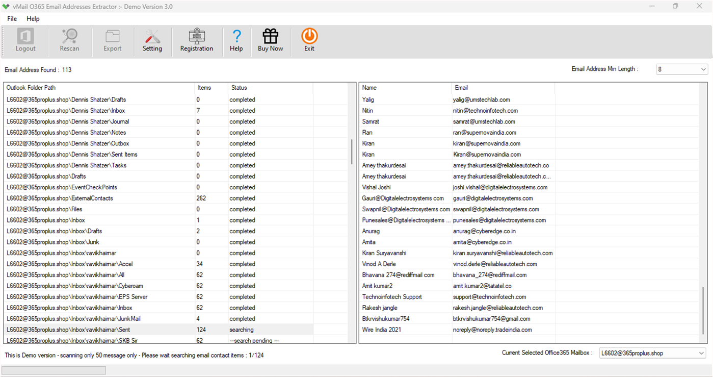 #4. O365 Email Address Extractor (Windows) 由: VARTIKA SOFTWARE PRIVATE LIMITED