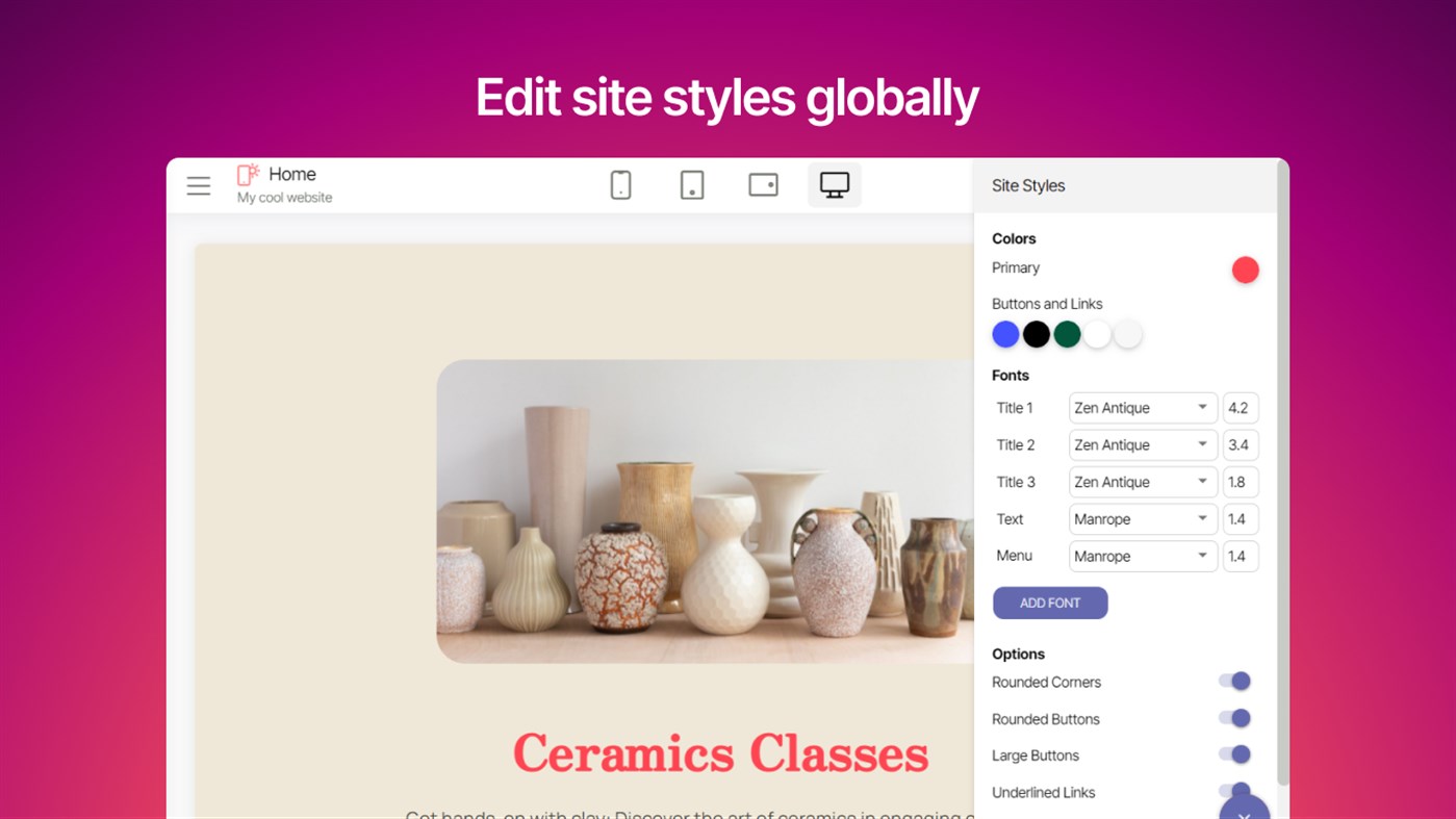 #3. Mobirise Website Builder (Windows) By: Mobirise