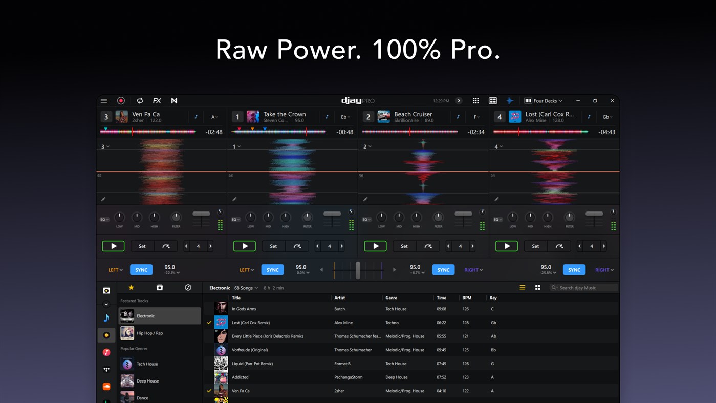 #7. djay Pro - DJ App & AI Mixer (Windows) 게시자: Algoriddim