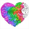 Valentine Glitter Color By Number - Adult Coloring Book