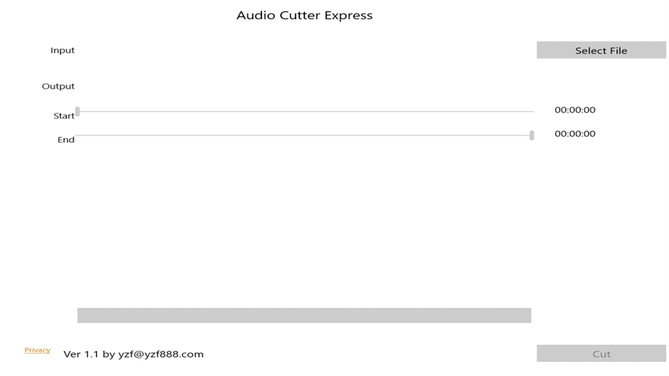 Audio Cutter Express (Windows) Ved: 姚知福