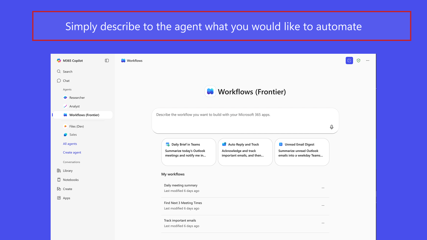 Workflows (Frontier) preview 1