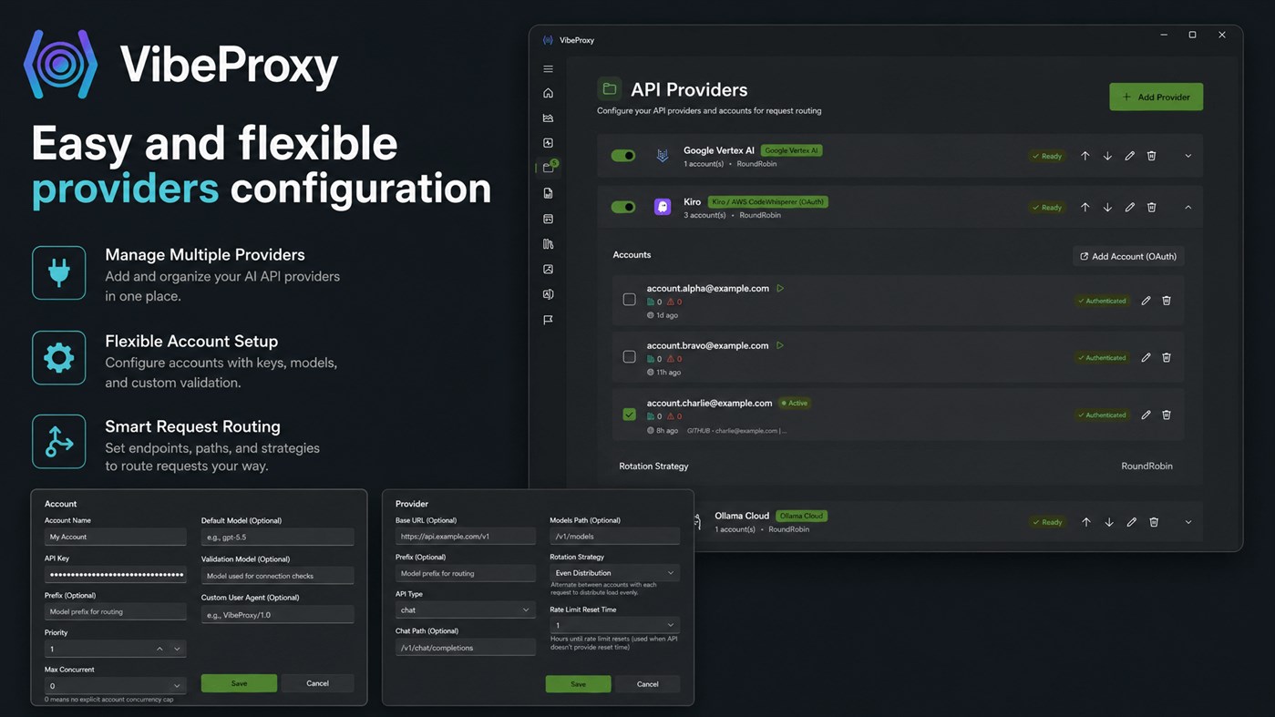 #1. VibeProxy (Windows) Av: Aʀtʋʀ Cʀɘțʋ