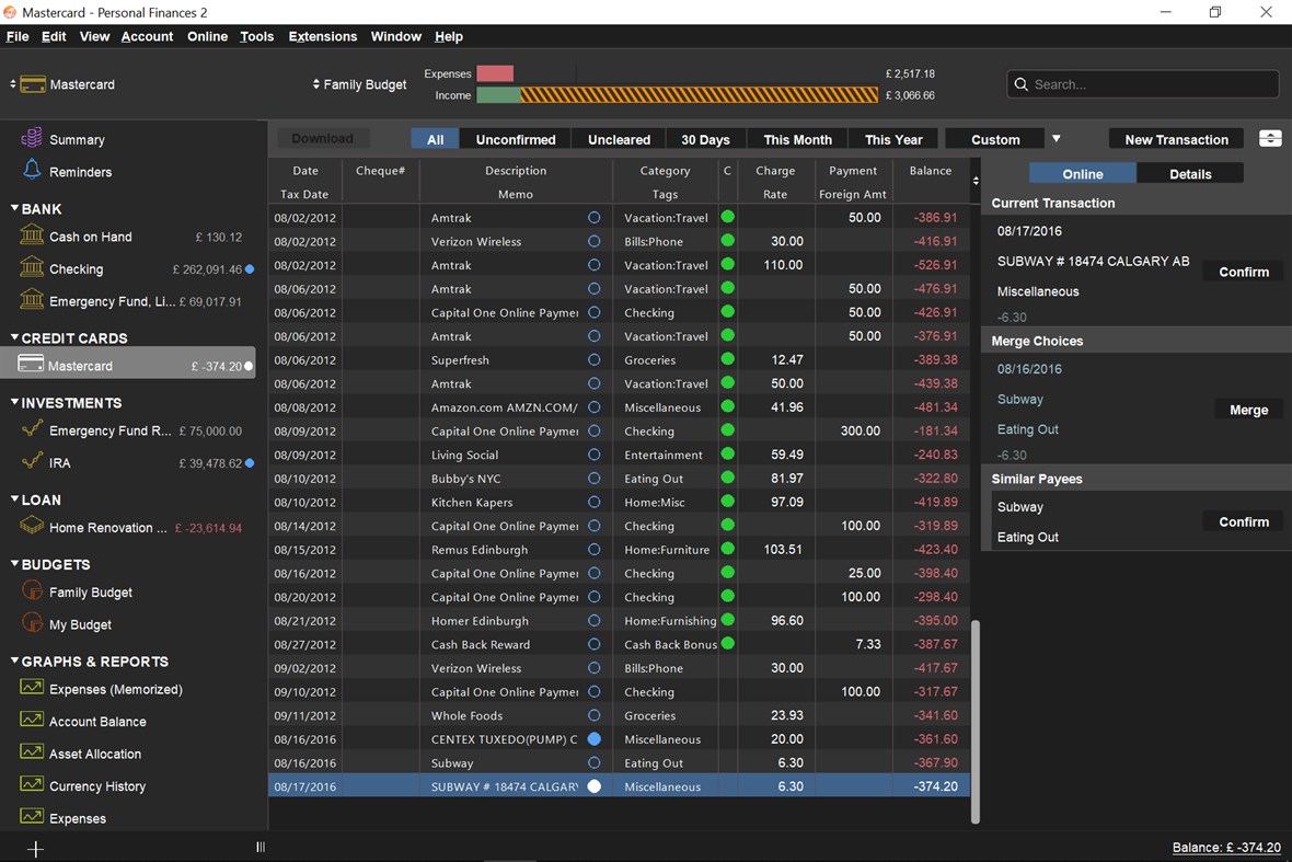 #3. Moneydance (Windows) Door: The Infinite Kind