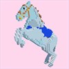Horse 3D Color by Number - Voxel Coloring Book