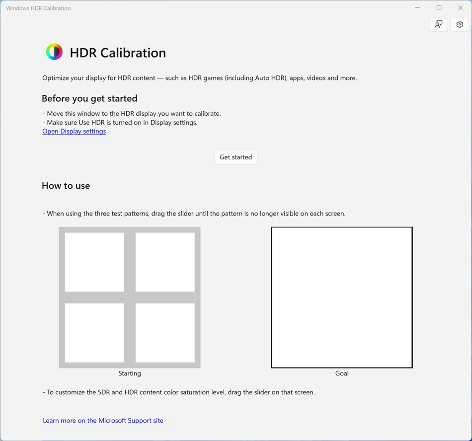 Windows HDR Calibration (Windows) 由: Microsoft Corporation