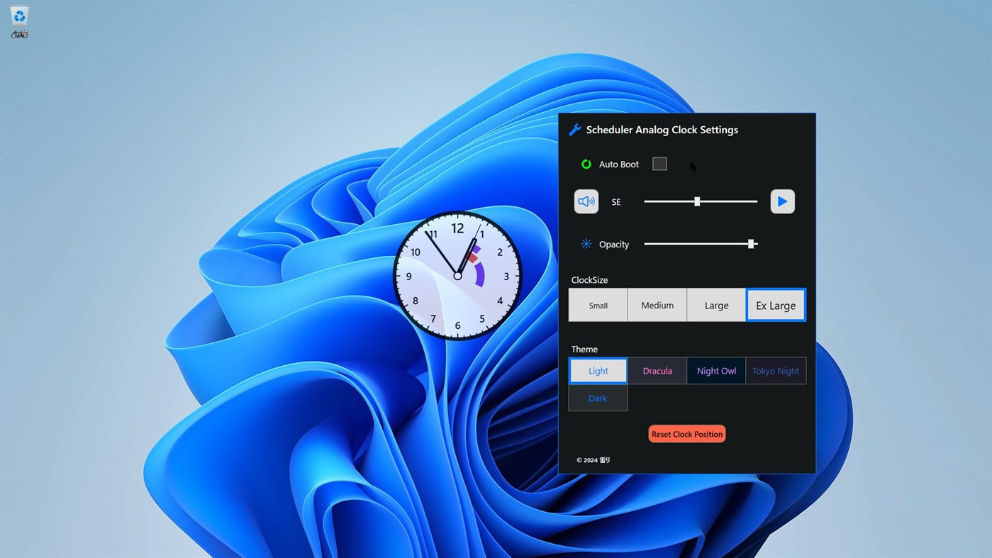 #2. Scheduler Analog Clock (Windows) Bởi: 雷リ