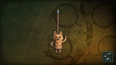 Colgante: Gato blanco bailarín