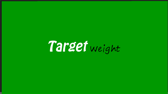 Target Weight screenshot 1