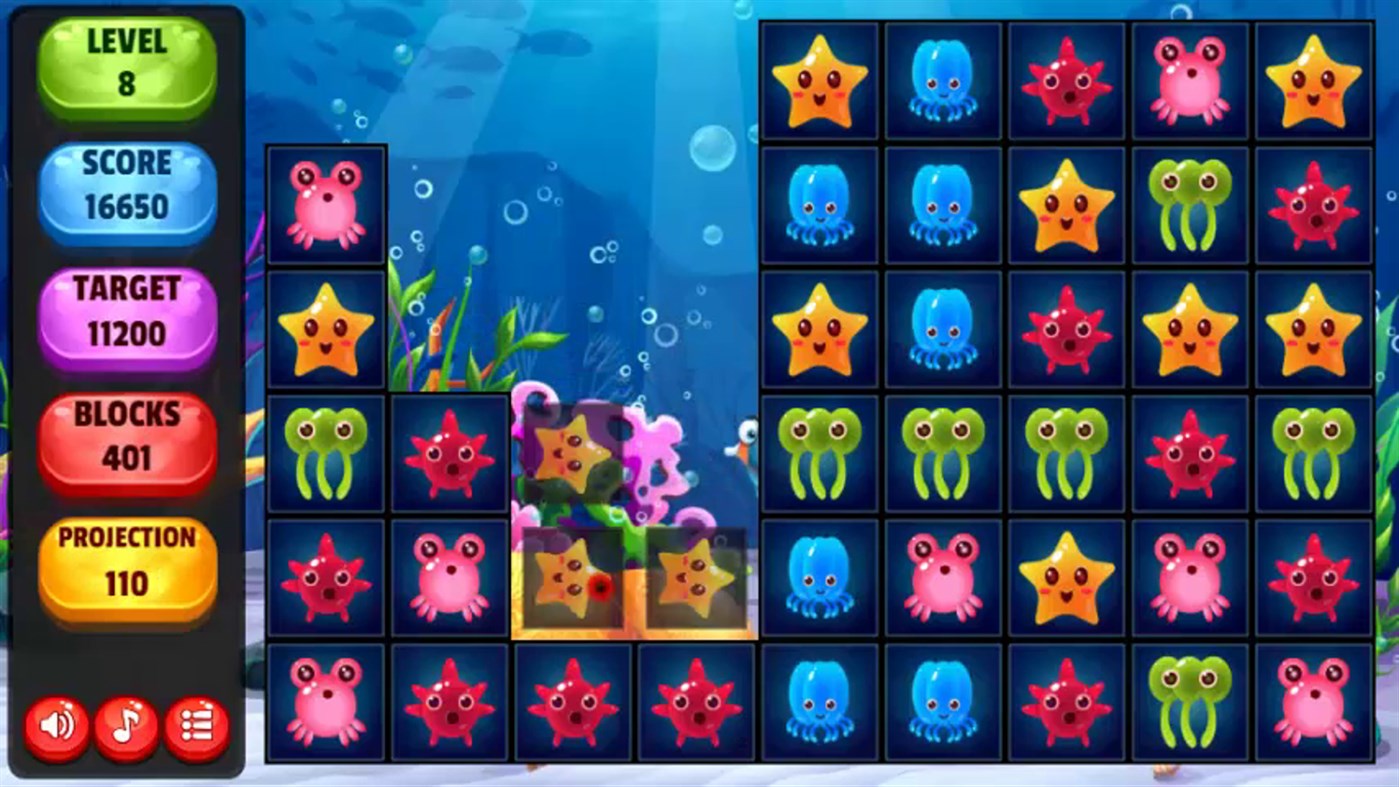 #3. Aquatic Blocks (Windows) 由: GameTab LLC