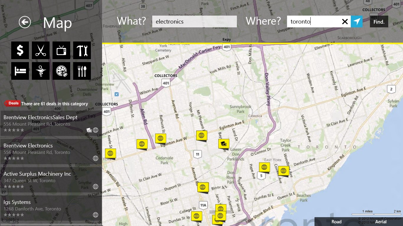 Yellow Pages Canada for Windows 10