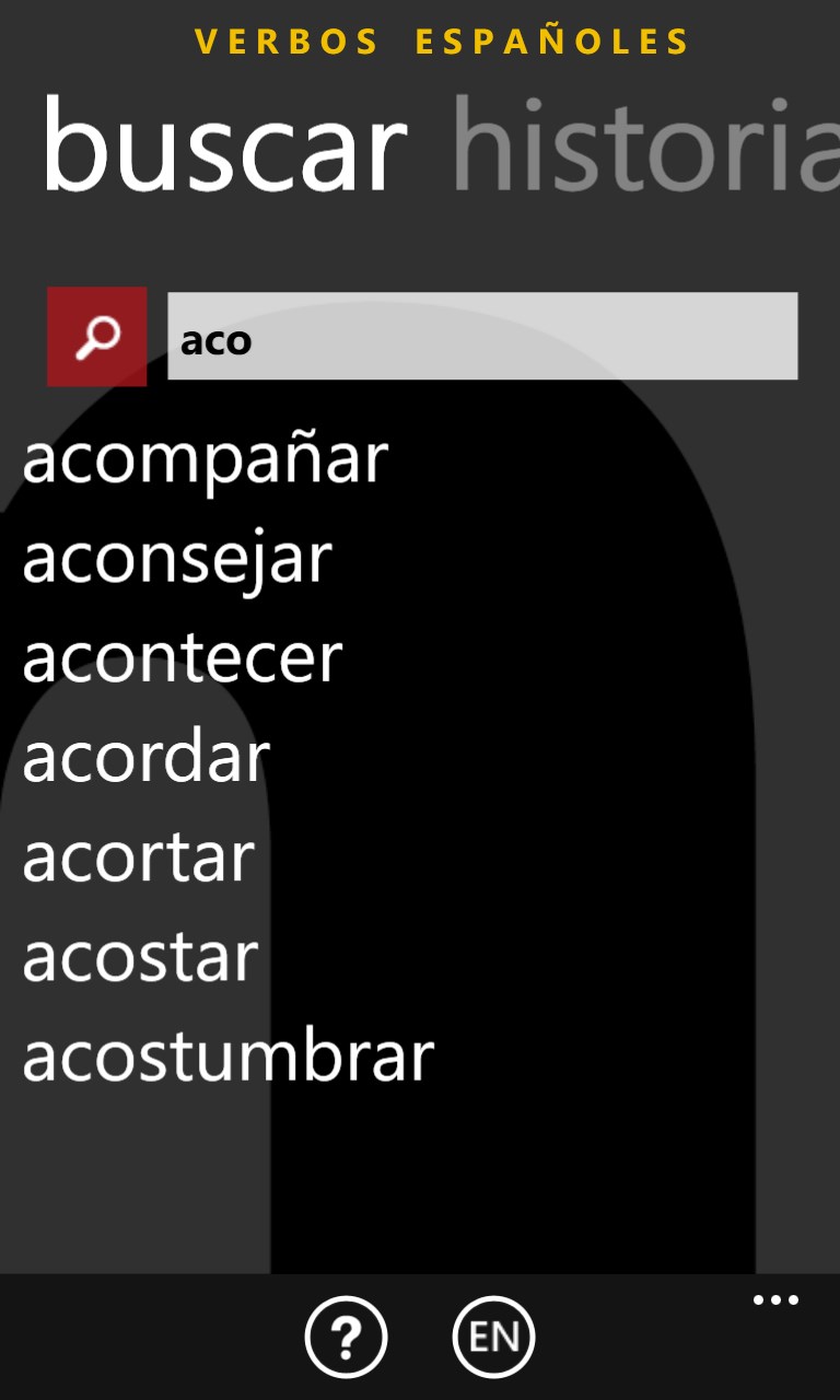 Screenshot 1 Verbos windows