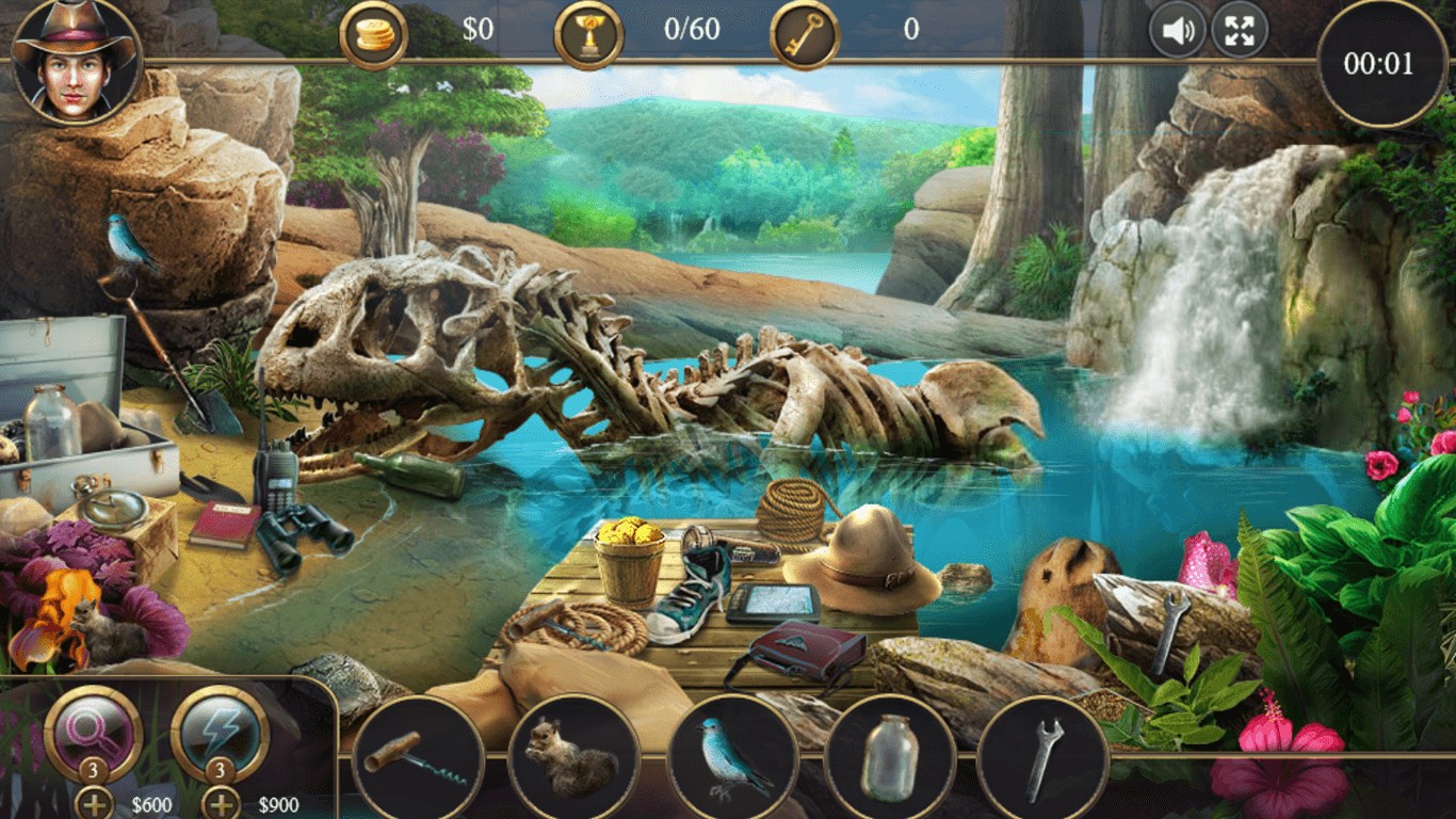 Captura de Pantalla 2 Hidden Object : Jurassic Lake Dinosaurs Fossils windows