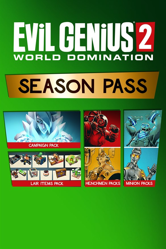 Evil Genius 2: World Domination Season Pass Xbox Series X|S and Xbox One cover art