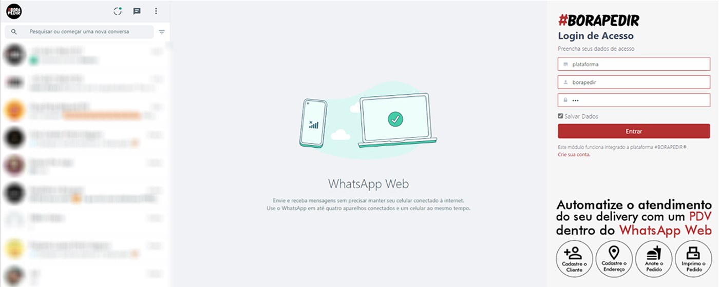 #BORAPEDIR - PDV para vender por WhatsApp Web marquee promo image