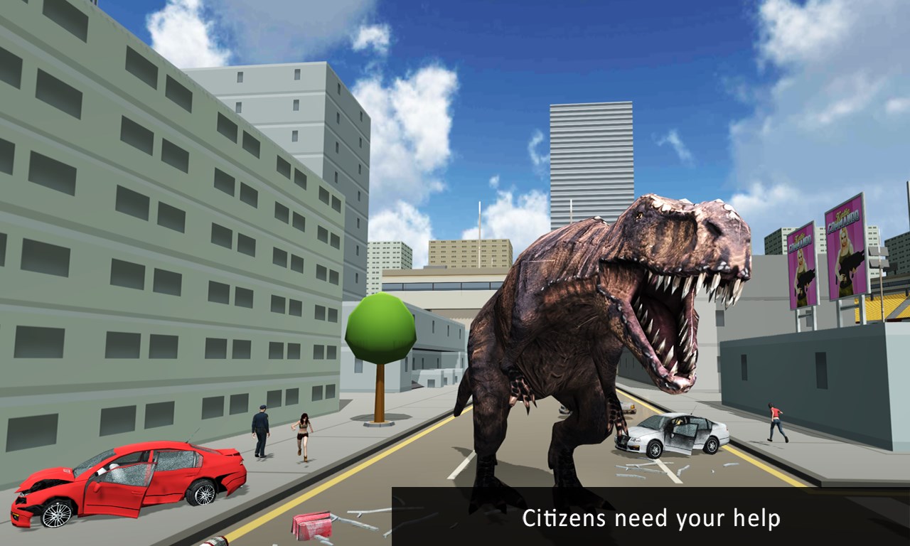 لقطة شاشة 3 City Dino Hunting 3D windows