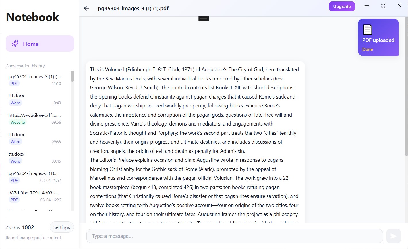 Notebook - AI Note Taker screenshot