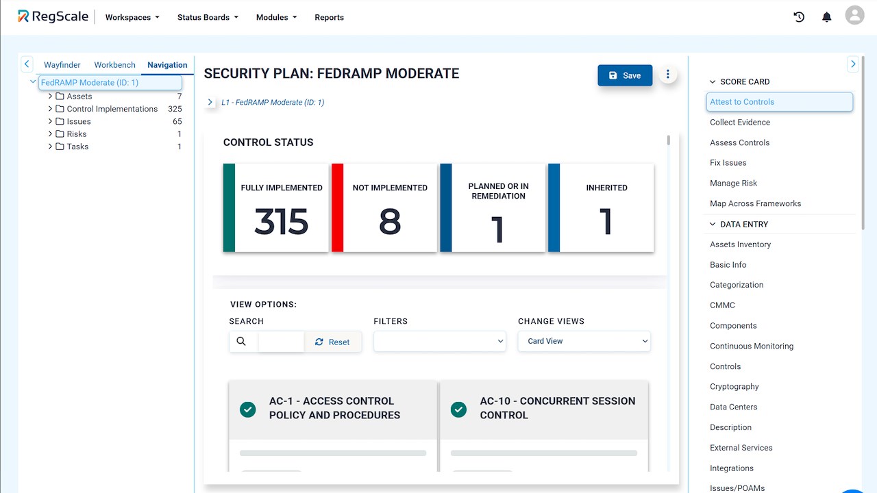 Snapshot 4 of RegScale - Continuous Controls Monitoring