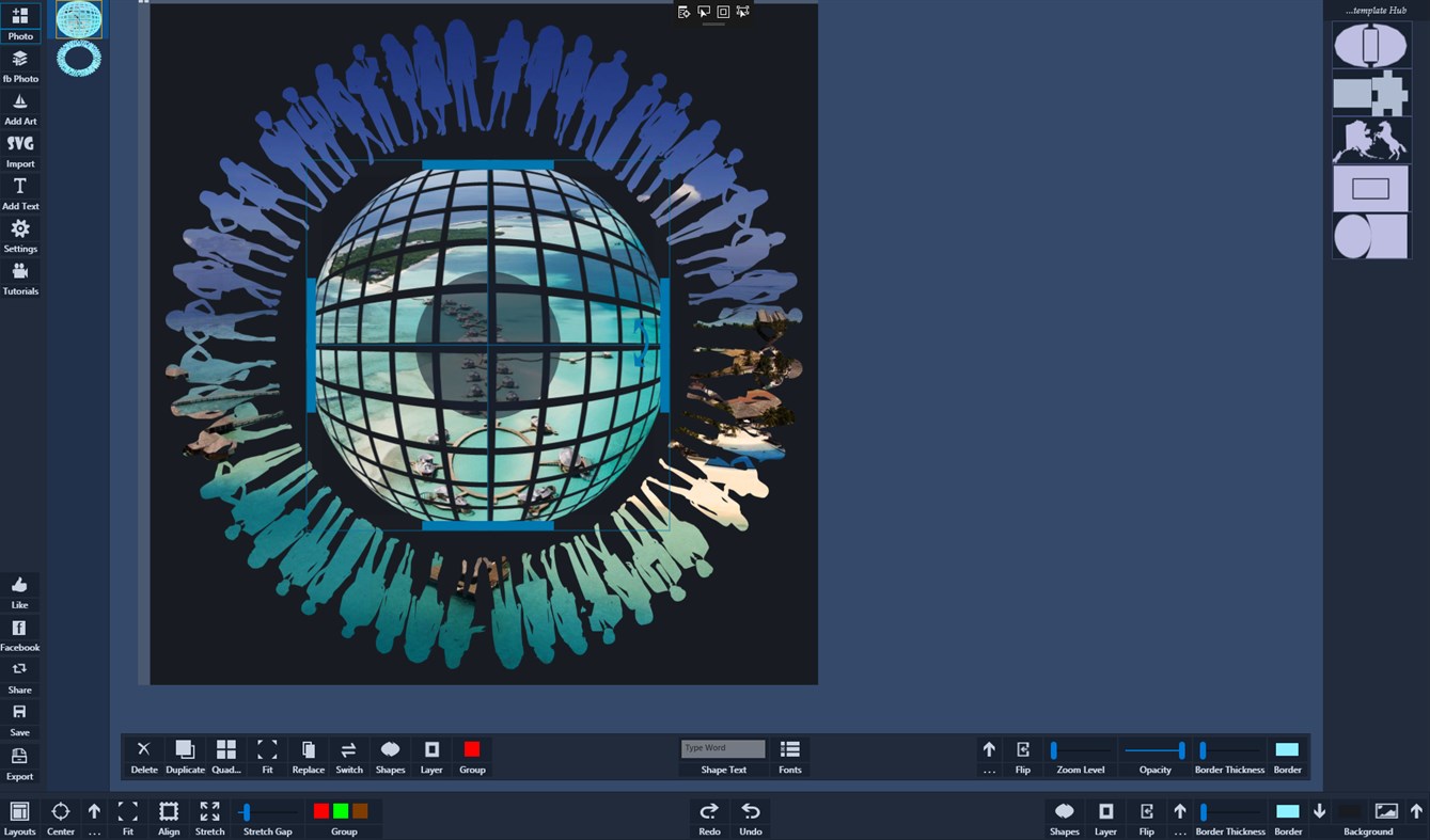 #5. Atlantas Photo Collage Studio (Windows) Göre: Unicorn
